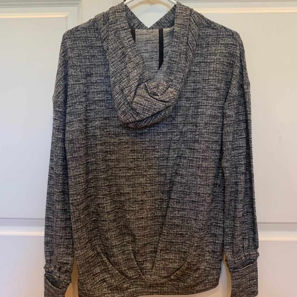 Lululemon Hooded Long Sleeve Shirt Heather Grey